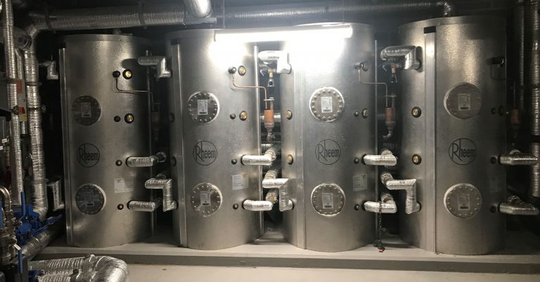Rheem delivers 22,632L hot water load over a one-hour peak period for Sydney luxury hotel Commercial hot water case study: Rheem delivers 22,632L hot water load over a one-hour peak period for Sydney luxury hotel
