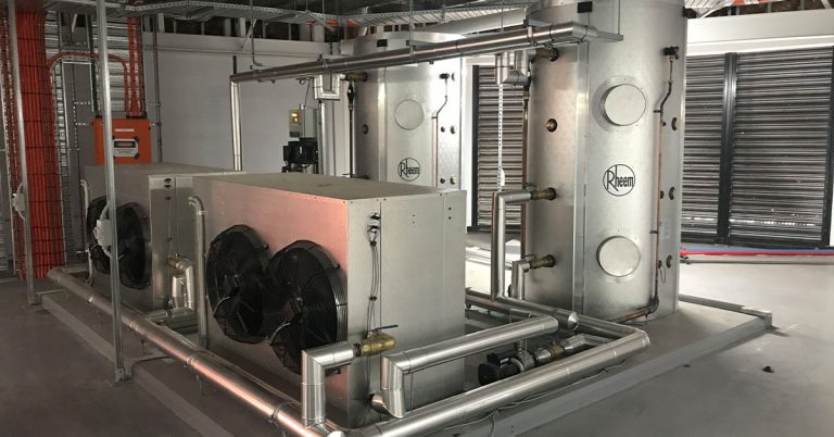 Commercial case study: Air to Water Heat Pumps for International Centre of Training Excellence at Blacktown Rheem Commercial delivers Air to Water Heat Pumps solution for International Centre of Training Excellence at Blacktown